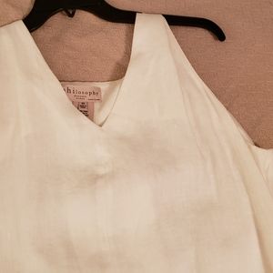 White linen swing dress NWT